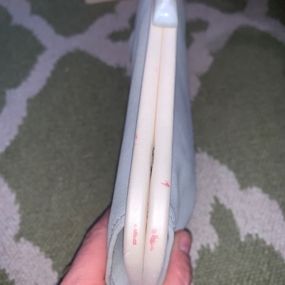 Abbacino Light Blue Leather Cocktail Handbag - Picture 3 of 7